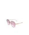 Moncler Geometric Frame Sunglasses In Pink