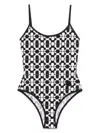 Moncler Maillot De Bain À Imprimé Géométrique In 黑色
