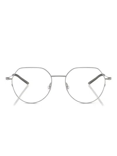 Moncler Geometric-frame Glasses In Silver