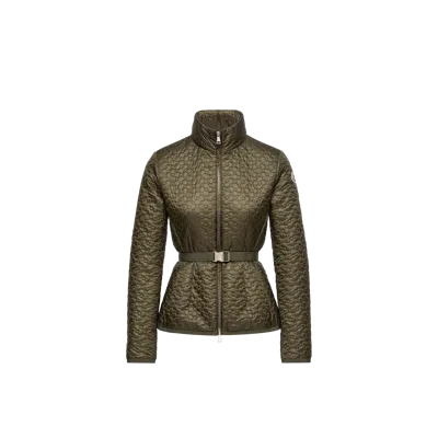 Moncler Doudoune Courte Geranium À Matelassage Floral, Femme, Vert, Taille: 3 In Green