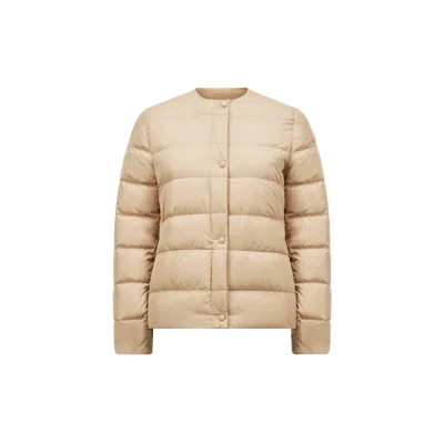 Moncler Gerbe Short Down Jacket Beige