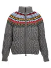 Moncler Grenoble Gerlos Jacquard Zipped Knit Down Jacket