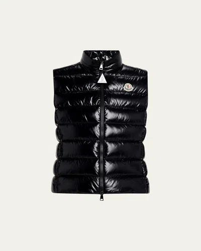Moncler Ghany Down Vest In Black