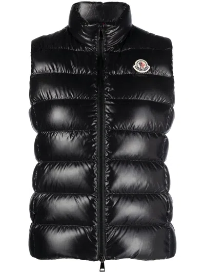 Moncler Ghany Down Vest In Black
