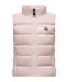 Moncler Ghany Down Vest In Pink