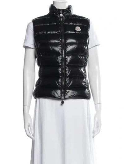 Pre-owned Moncler Ghany Gilet Nylon Down Jacket In Black