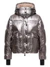 Moncler Calaque Down Jacket In Silver
