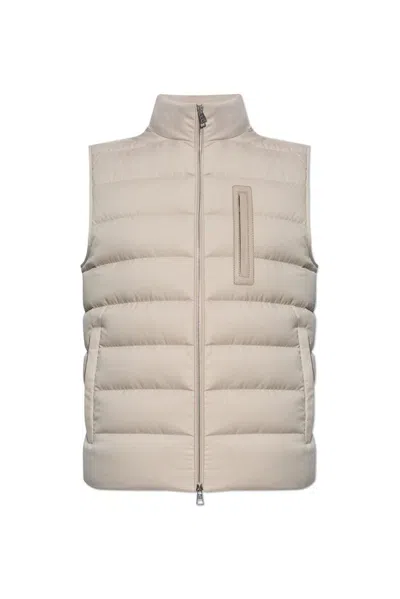 Moncler Giaf Down Gilet In Neutrals