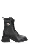 MONCLER MONCLER GIGI LACE-UP LEATHER ANKLE BOOTS