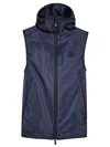 Moncler Moretan Zip-up Vest In Blue