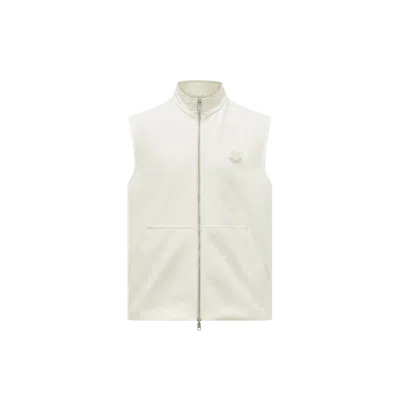 Moncler Gilet En Coton Matelassé Réversible In White