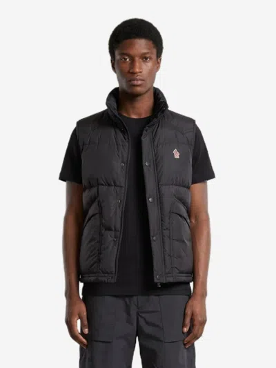 Moncler Gilet Imbottito In Piuma Evans In Blue