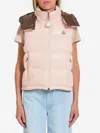Moncler Niverolle Sleeveless Puffer Jacket In Pink