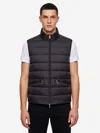 Moncler Treompan Black Padded Gilet In Polyester In Black