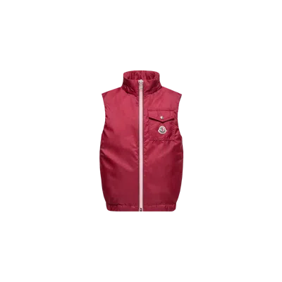 Moncler Kids' Gilet Sacide, Garçons, Rouge, Taille: 14a In Pink