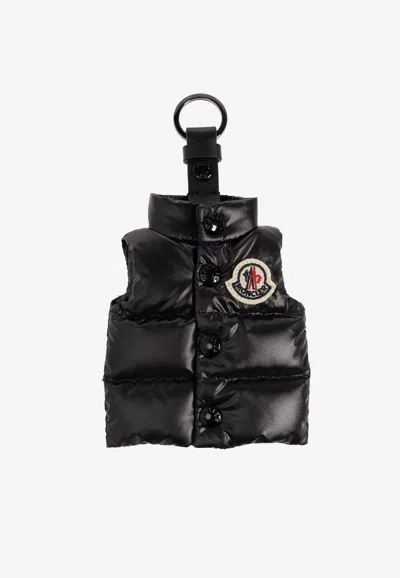 Moncler Gilet-shaped Key-ring In Black