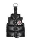 Moncler Porte-clés En Forme De Doudoune In Black