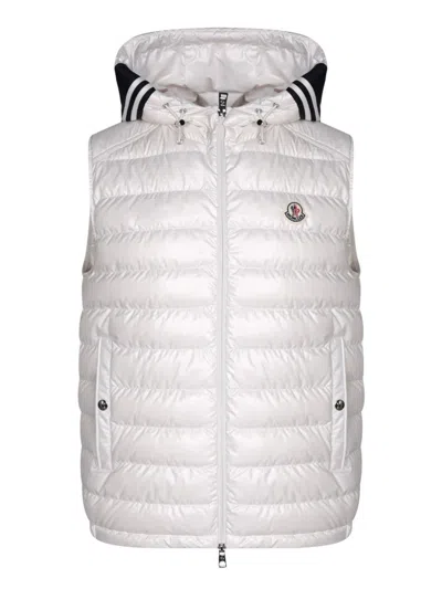Moncler Cardamine Tech Down Vest In White