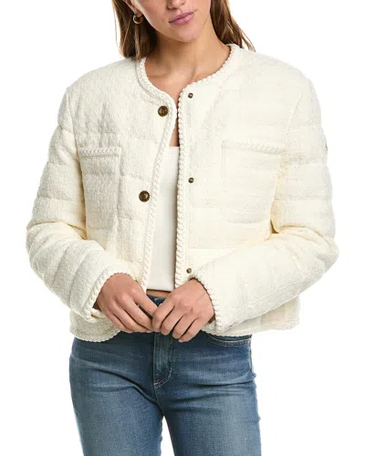 Moncler Ginavelle Wool-blend Jacket In Beige