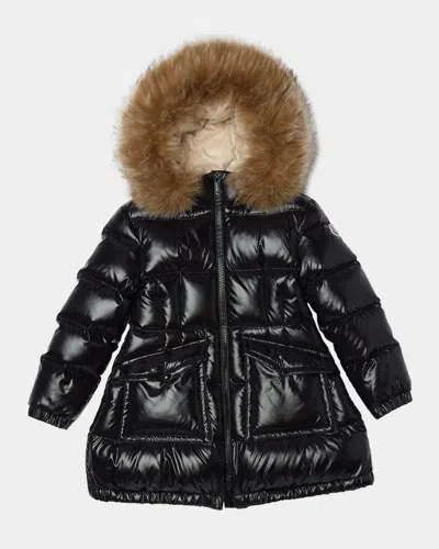 MONCLER GIRL'S ARUNA LONG DOWN PARKA