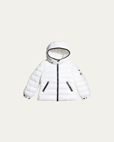 Moncler Kids' Girl's Bady Quilted Jacket In White