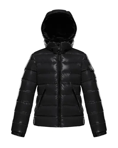 Moncler Kids' Girl's Bady Quilted Logo Jacket In Black