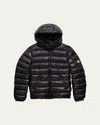 Moncler Girl's Bady Quilted Puffer Down Jacket In Black