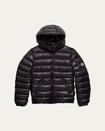 Moncler Kids' Girl's Bady Quilted Puffer Down Jacket In Black