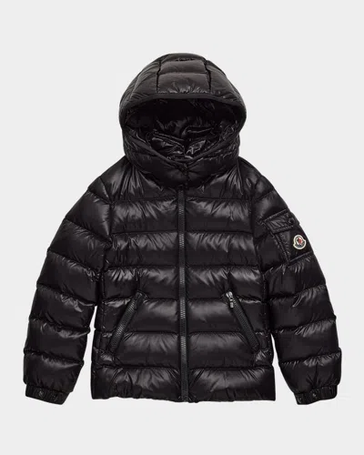 Moncler Kids' Girl's Bady Quilted Puffer Down Jacket In Black