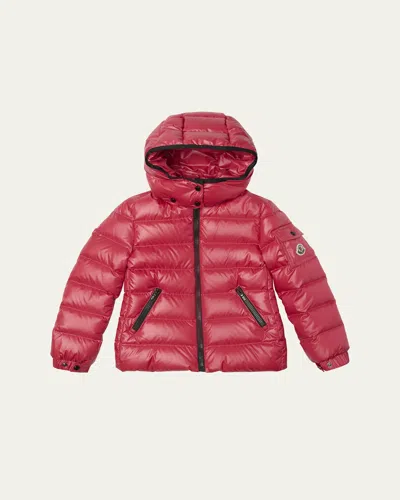 MONCLER GIRL'S BADY SHORT HOODED DOWN PUFFER JACKET