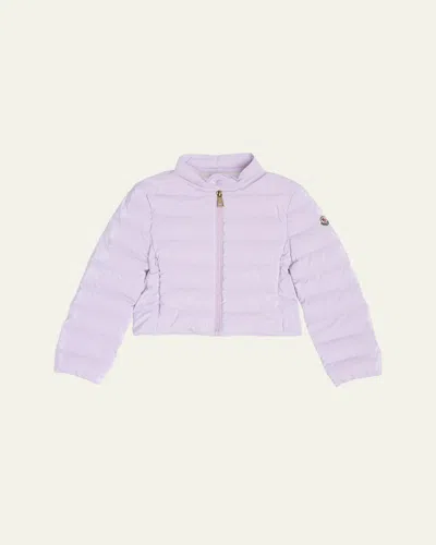 Moncler Kids' Girl's Cemile Quilted Down Jacket In Pattern
