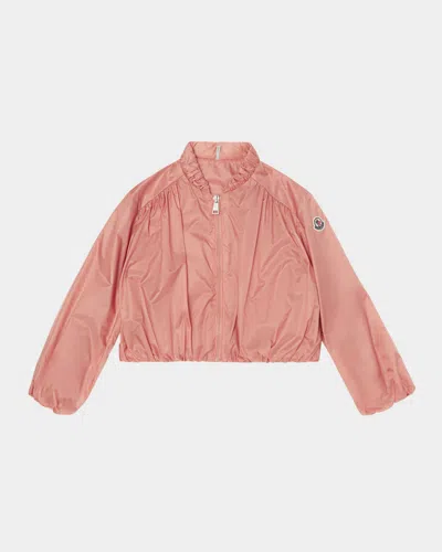 Moncler Kids' Girl's Chazeron Shiny Jacket In Rose
