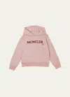 Moncler Logo Hoodie In Rose Pink