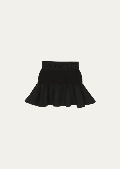 Moncler Kids' Girl's Gonna Mini Skirt In 999 - Black