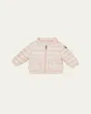 Moncler Kid - Lans Hooded Down Jacket In Light Pink