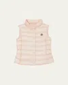 Moncler Liane Nylon Down Vest In Light Pink