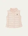Moncler Liane Nylon Down Vest In Light Pink