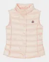 Moncler Liane Nylon Down Vest In Light Pink