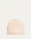 Moncler Girl's Logo Cashmere & Wool Beanie In Pink