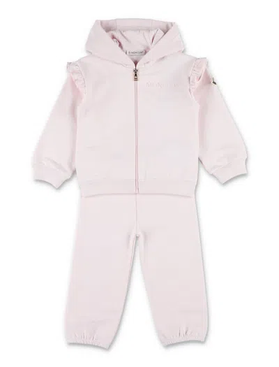 Moncler Girl's Mini Luxury Cotton Blend Top In Pink