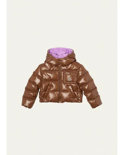Moncler Kids' Girl's New Andro Jacket In Brown