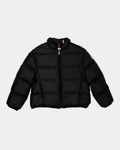 Moncler Kids' Girl's Ora Puffer Down Jacket In Black