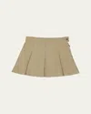 Moncler Kids' Girl's Pleated Skirt In Neutral