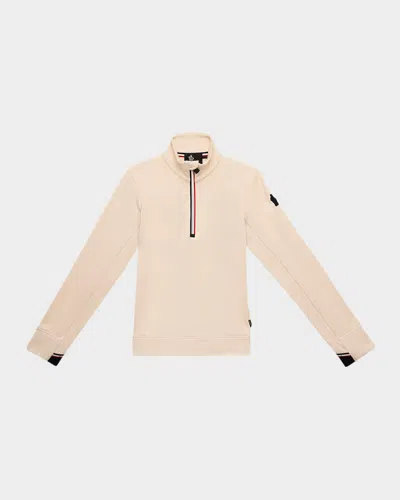 Moncler Kids' Girl's Polartec Half-zip Ski Top In Neutral