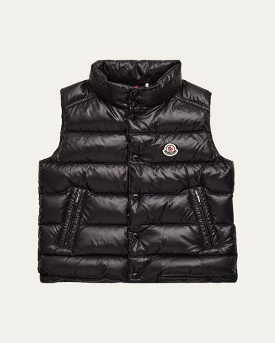 Moncler Kids' Girl's Quilted Down Vest In Black