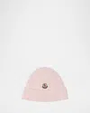Moncler Girl's Rib-knit Wool Beanie With Earflaps