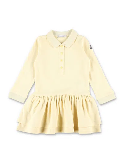 Moncler Girl's Stretch Cotton Pants For Fall/winter 2025 In Yellow