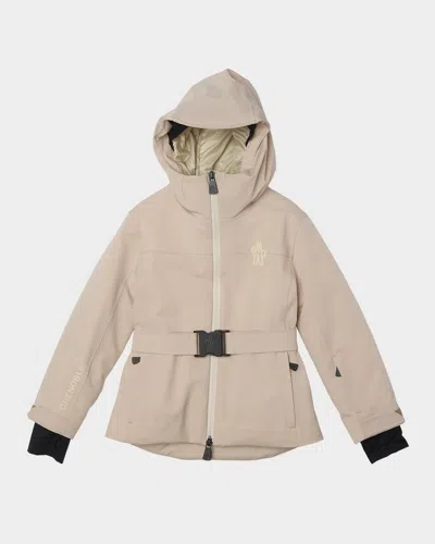 Moncler Kids' Girl's Yoline Technical Ski Jacket In Pink