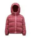Moncler Girl's Arline Corduroy Velour Jacket In Medium Red