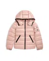 Moncler 'bady' Hooded Down Jacket Kids In Pink